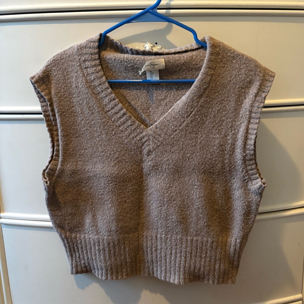 Jessica Simpson Tan Sweater Vest
